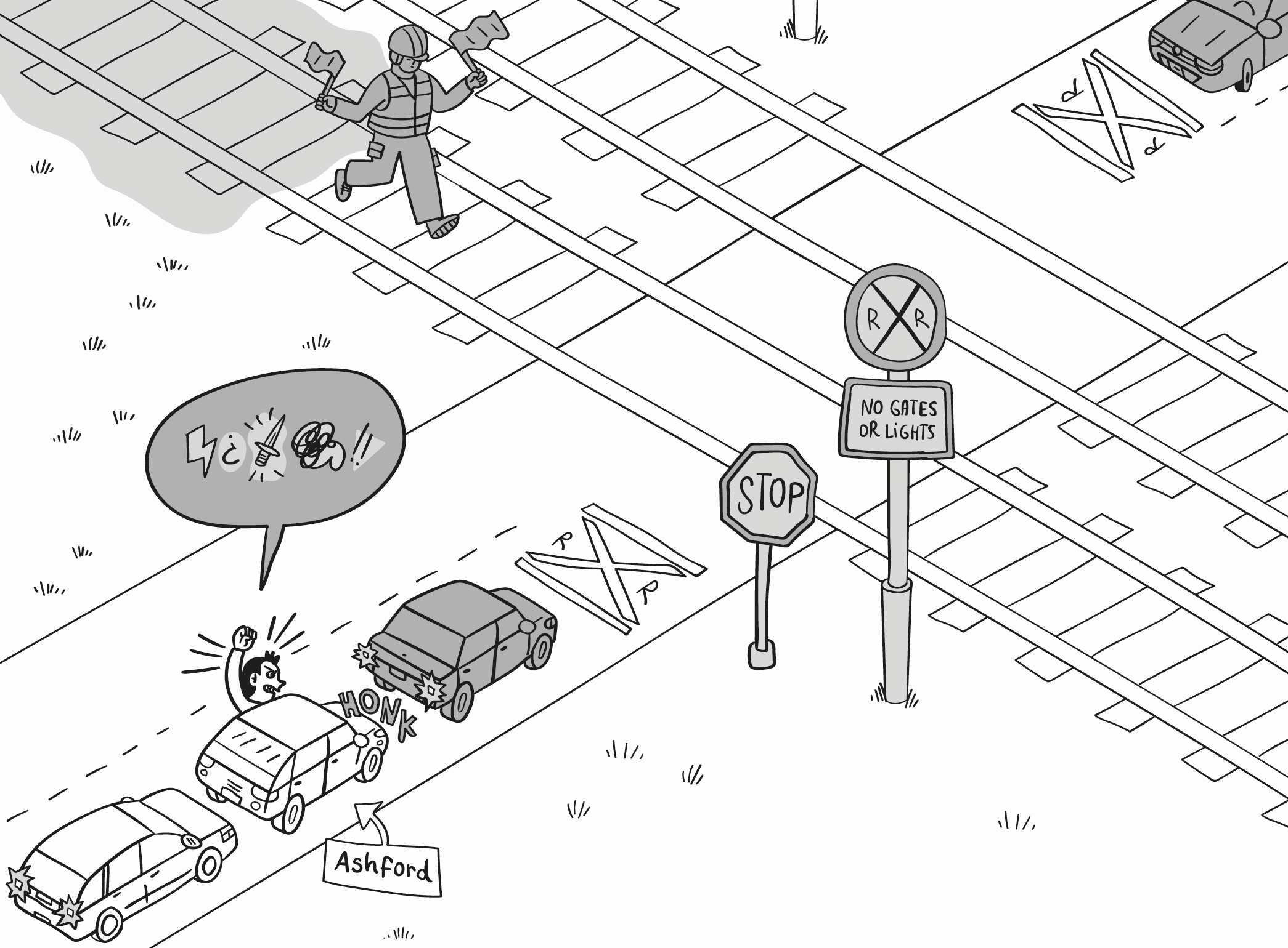 The Rural Train Crossing Curser