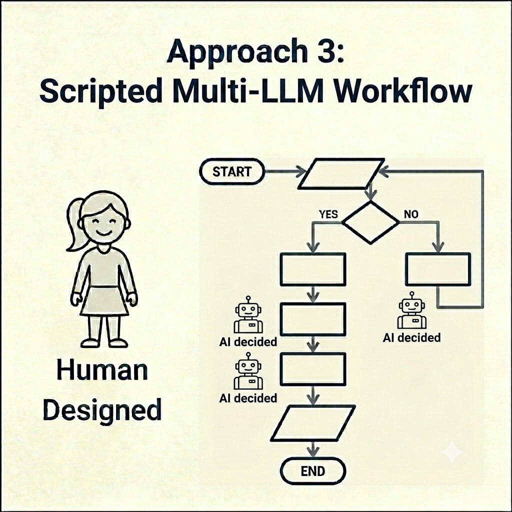 Approach 3: Scripted Multi-LLM WOrkflow